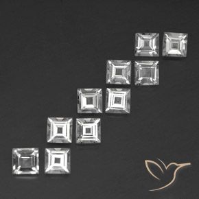 Shop natural 3.99ct クリアホワイト トパーズ gems, 四角形, from ブラジル at GemSelect. In stock, global shipping!