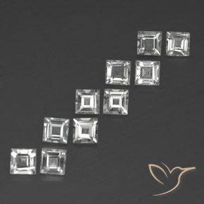 Shop natural 4.17ct クリアホワイト トパーズ gems, 四角形, from ブラジル at GemSelect. In stock, global shipping!