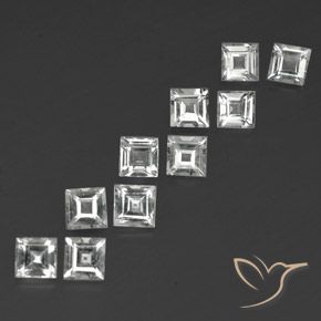 Shop natural 4.26ct クリアホワイト トパーズ gems, 四角形, from ブラジル at GemSelect. In stock, global shipping!