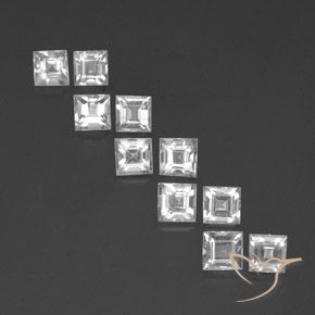 Shop natural 4.20ct ホワイト トパーズ gems, 四角形, from ブラジル at GemSelect. In stock, global shipping!