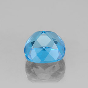 2.99カラットの天然スイスブルートパーズ（8.1×8 mm・クッションカット）