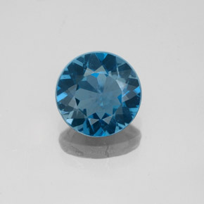 1.90カラットの天然ロンドンブルートパーズ（8.00 mm・ラウンドカット）