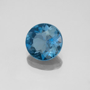 1.90カラットの天然ロンドンブルートパーズ（8.00 mm・ラウンドカット）