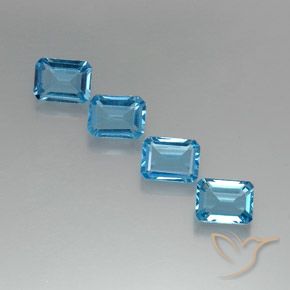 Shop natural 7.06ct スイスブルー トパーズ gems, 八角形 / エメラルドカット, from ブラジル at GemSelect. In stock, global shipping!