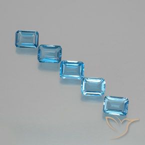 Shop natural 9.12ct スイスブルー トパーズ gems, 八角形 / エメラルドカット, from ブラジル at GemSelect. In stock, global shipping!