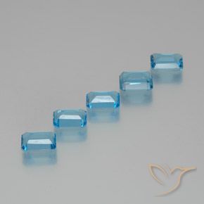 Shop natural 9.12ct スイスブルー トパーズ gems, 八角形 / エメラルドカット, from ブラジル at GemSelect. In stock, global shipping!
