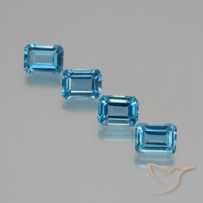 Shop natural 7.76ct スイスブルー トパーズ gems, 八角形 / エメラルドカット, from ブラジル at GemSelect. In stock, global shipping!