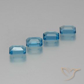 Shop natural 7.76ct スイスブルー トパーズ gems, 八角形 / エメラルドカット, from ブラジル at GemSelect. In stock, global shipping!