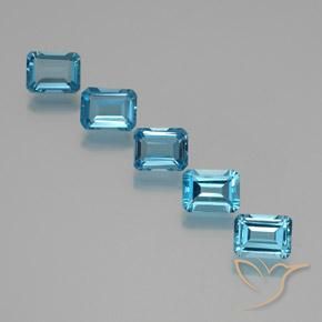 Shop natural 9.86ct スイスブルー トパーズ gems, 八角形 / エメラルドカット, from ブラジル at GemSelect. In stock, global shipping!