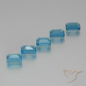 Shop natural 9.86ct スイスブルー トパーズ gems, 八角形 / エメラルドカット, from ブラジル at GemSelect. In stock, global shipping!
