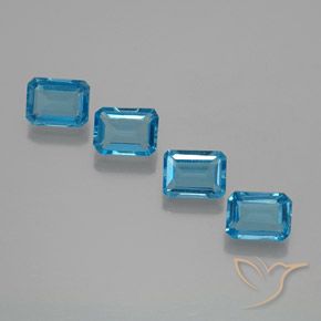 Shop natural 7.31ct スイスブルー トパーズ gems, 八角形 / エメラルドカット, from ブラジル at GemSelect. In stock, global shipping!