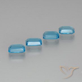 Shop natural 7.31ct スイスブルー トパーズ gems, 八角形 / エメラルドカット, from ブラジル at GemSelect. In stock, global shipping!
