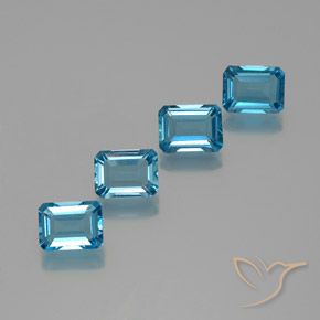 Shop natural 7.74ct スイスブルー トパーズ gems, 八角形 / エメラルドカット, from ブラジル at GemSelect. In stock, global shipping!