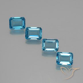 Shop natural 7.74ct スイスブルー トパーズ gems, 八角形 / エメラルドカット, from ブラジル at GemSelect. In stock, global shipping!