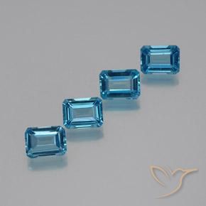 Shop natural 7.27ct スイスブルー トパーズ gems, 八角形 / エメラルドカット, from ブラジル at GemSelect. In stock, global shipping!