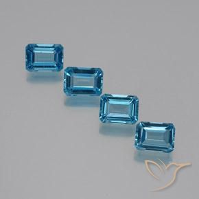 Shop natural 7.27ct スイスブルー トパーズ gems, 八角形 / エメラルドカット, from ブラジル at GemSelect. In stock, global shipping!