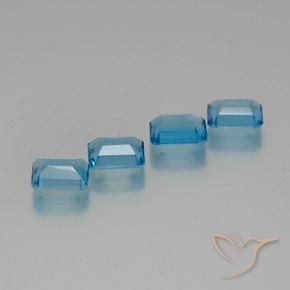 Shop natural 7.27ct スイスブルー トパーズ gems, 八角形 / エメラルドカット, from ブラジル at GemSelect. In stock, global shipping!