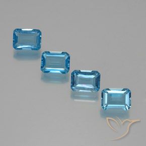 Shop natural 7.78ct スイスブルー トパーズ gems, 八角形 / エメラルドカット, from ブラジル at GemSelect. In stock, global shipping!