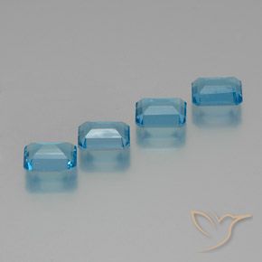 Shop natural 7.78ct スイスブルー トパーズ gems, 八角形 / エメラルドカット, from ブラジル at GemSelect. In stock, global shipping!