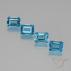 Shop natural 7.34ct スイスブルー トパーズ gems, 八角形 / エメラルドカット, from ブラジル at GemSelect. In stock, global shipping!