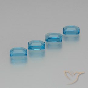 Shop natural 7.34ct スイスブルー トパーズ gems, 八角形 / エメラルドカット, from ブラジル at GemSelect. In stock, global shipping!