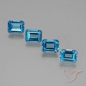 Shop natural 7.74ct スイスブルー トパーズ gems, 八角形 / エメラルドカット, from ブラジル at GemSelect. In stock, global shipping!