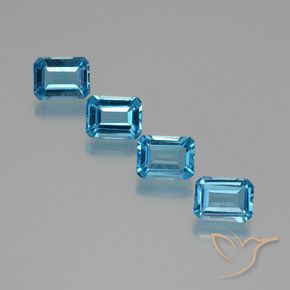 Shop natural 7.71ct スイスブルー トパーズ gems, 八角形 / エメラルドカット, from ブラジル at GemSelect. In stock, global shipping!