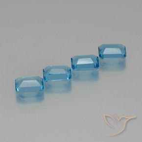 Shop natural 7.71ct スイスブルー トパーズ gems, 八角形 / エメラルドカット, from ブラジル at GemSelect. In stock, global shipping!