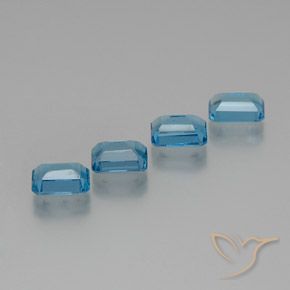 Shop natural 7.46ct スイスブルー トパーズ gems, 八角形 / エメラルドカット, from ブラジル at GemSelect. In stock, global shipping!