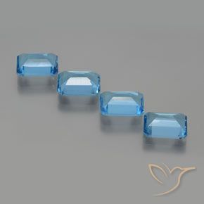 Shop natural 7.18ct スイスブルー トパーズ gems, 八角形 / エメラルドカット, from ブラジル at GemSelect. In stock, global shipping!