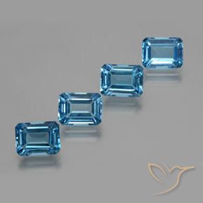 Shop natural 8.04ct スイスブルー トパーズ gems, 八角形 / エメラルドカット, from ブラジル at GemSelect. In stock, global shipping!