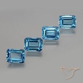 Shop natural 8.43ct スイスブルー トパーズ gems, 八角形 / エメラルドカット, from ブラジル at GemSelect. In stock, global shipping!
