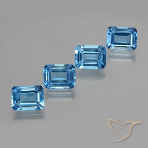 Shop natural 7.79ct スイスブルー トパーズ gems, 八角形 / エメラルドカット, from ブラジル at GemSelect. In stock, global shipping!