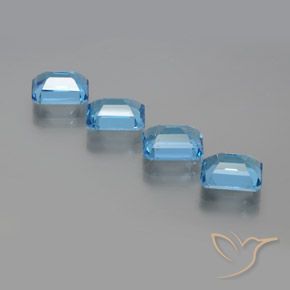 Shop natural 7.79ct スイスブルー トパーズ gems, 八角形 / エメラルドカット, from ブラジル at GemSelect. In stock, global shipping!