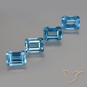 Shop natural 7.65ct スイスブルー トパーズ gems, 八角形 / エメラルドカット, from ブラジル at GemSelect. In stock, global shipping!