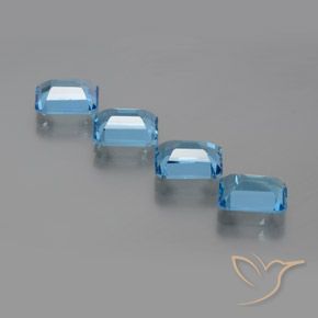 Shop natural 7.65ct スイスブルー トパーズ gems, 八角形 / エメラルドカット, from ブラジル at GemSelect. In stock, global shipping!