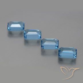 Shop natural 7.75ct スイスブルー トパーズ gems, 八角形 / エメラルドカット, from ブラジル at GemSelect. In stock, global shipping!