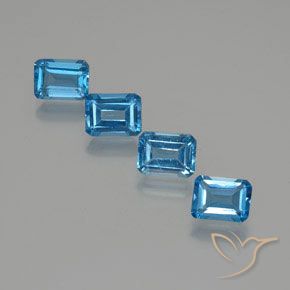 Shop natural 8.02ct スイスブルー トパーズ gems, 八角形 / エメラルドカット, from ブラジル at GemSelect. In stock, global shipping!