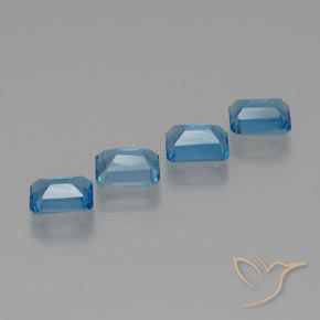 Shop natural 8.02ct スイスブルー トパーズ gems, 八角形 / エメラルドカット, from ブラジル at GemSelect. In stock, global shipping!