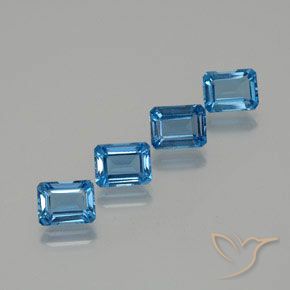 Shop natural 8.13ct スイスブルー トパーズ gems, 八角形 / エメラルドカット, from ブラジル at GemSelect. In stock, global shipping!