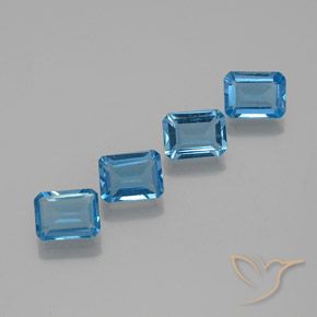 Shop natural 7.32ct スイスブルー トパーズ gems, 八角形 / エメラルドカット, from ブラジル at GemSelect. In stock, global shipping!