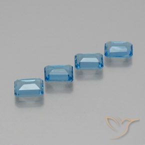 Shop natural 7.32ct スイスブルー トパーズ gems, 八角形 / エメラルドカット, from ブラジル at GemSelect. In stock, global shipping!