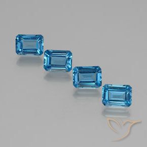 Shop natural 7.76ct スイスブルー トパーズ gems, 八角形 / エメラルドカット, from ブラジル at GemSelect. In stock, global shipping!