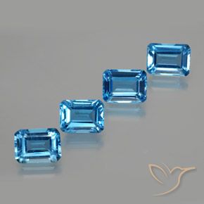 自然派の商品を探す 7.97ct スイスブルー トパーズ 宝石, エメラルドカット, ブラジル からGemSelectで. 在庫あり、世界各国へ発送!