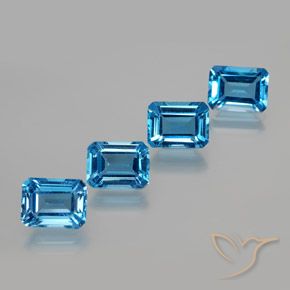 Shop natural 8.32ct スイスブルー トパーズ gems, 八角形 / エメラルドカット, from ブラジル at GemSelect. In stock, global shipping!