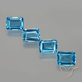 Shop natural 7.53ct スイスブルー トパーズ gems, 八角形 / エメラルドカット, from ブラジル at GemSelect. In stock, global shipping!