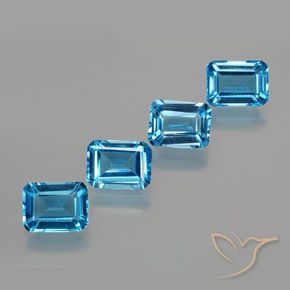 Shop natural 7.53ct スイスブルー トパーズ gems, 八角形 / エメラルドカット, from ブラジル at GemSelect. In stock, global shipping!
