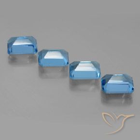 Shop natural 8.16ct スイスブルー トパーズ gems, 八角形 / エメラルドカット, from ブラジル at GemSelect. In stock, global shipping!
