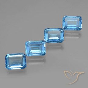 Shop natural 8.32ct スイスブルー トパーズ gems, 八角形 / エメラルドカット, from ブラジル at GemSelect. In stock, global shipping!
