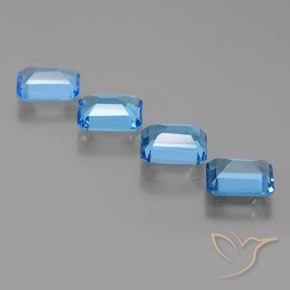 Shop natural 7.76ct スイスブルー トパーズ gems, 八角形 / エメラルドカット, from ブラジル at GemSelect. In stock, global shipping!